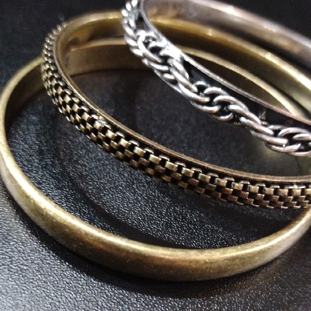 3 Bracelets - Fashion Jewelry - lil Thicker Than The Others